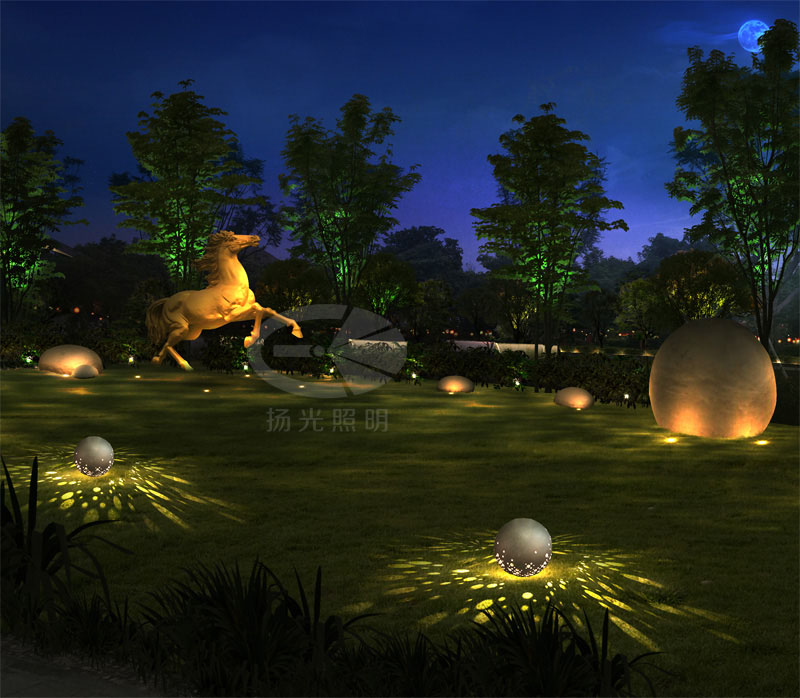 公園景觀(guān)照明設(shè)計(jì)效果圖